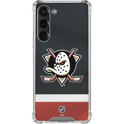 NHL Anaheim Ducks Jersey Galaxy S24 FE Clear Case